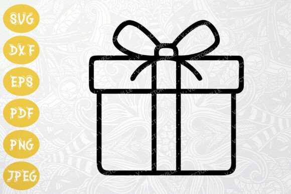 Download Gift Box Icon SVG for Holiday Crafts - Gift Collection