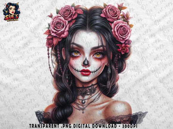 Download Day of the Dead Enchantress with Roses - Dead Collection