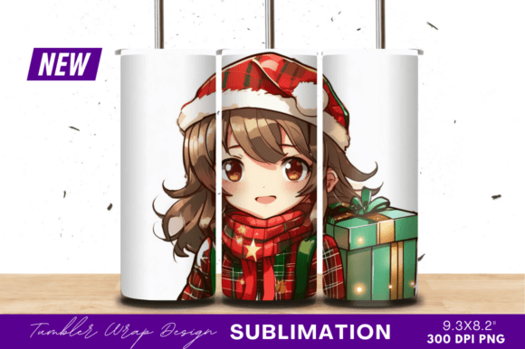 Download Anime Girl Christmas Gift Tumbler - Gift Collection