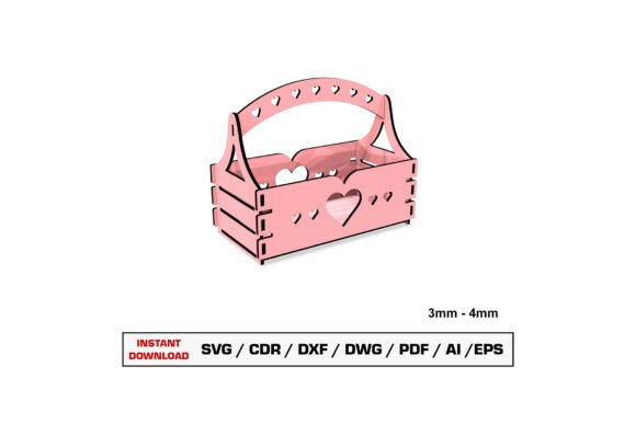 Download Gift Box Basket Laser Cut File - Gift Collection