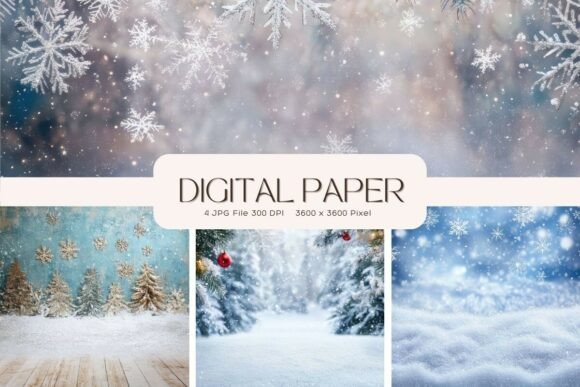 Download Christmas Background Winter Wallpaper - Christmas background winter Collection