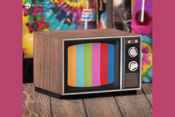 Download Retro TV Gift Box SVG - Gift Collection